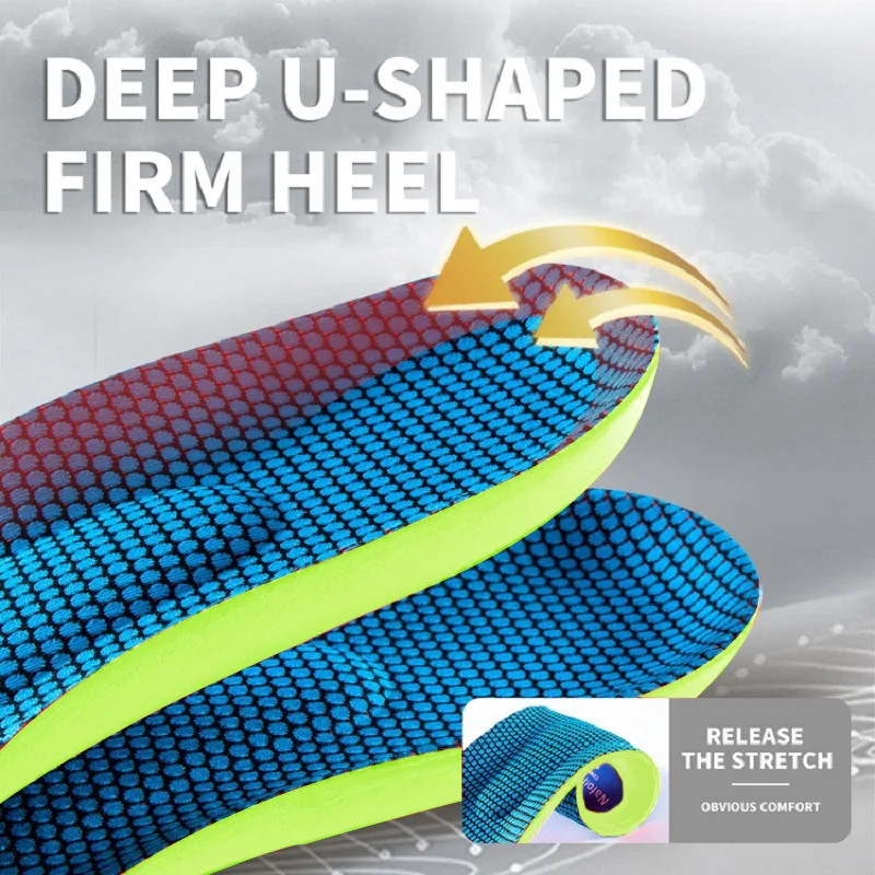 Orthopedic Insoles for Feet Sport Shock-absorbing Insole for Shoes Arch Support