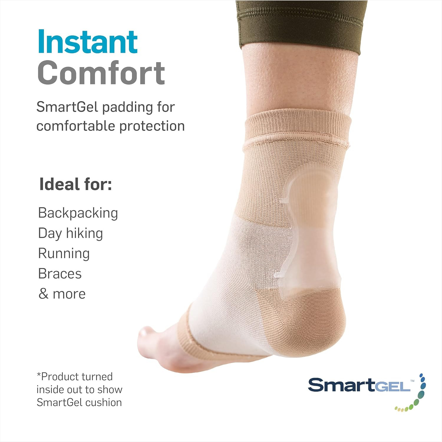 Fitted Achilles Gel Protection Sleeve S/M 1 PCS Heel Support Brace
