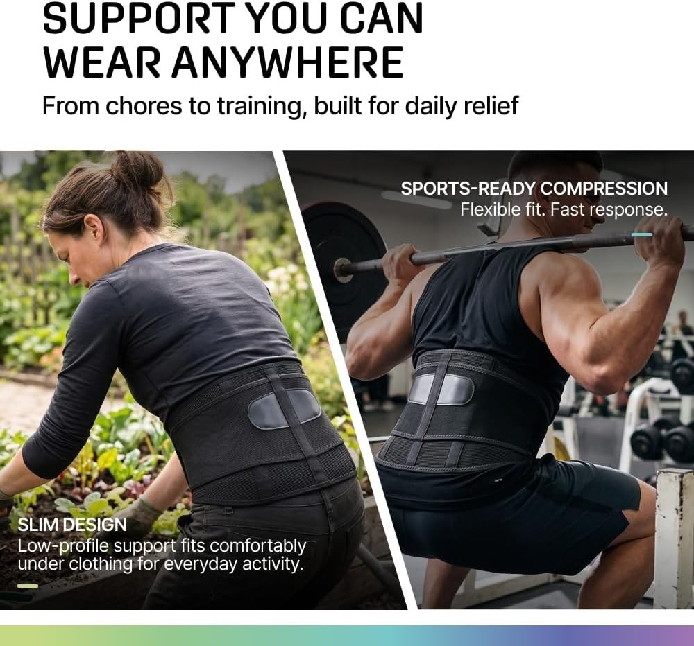 Lower Back Brace for Men and Women – Pain Relief & Support