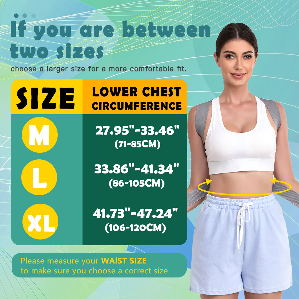 Adjustable Posture Corrector Back Support Shoulder Brace Belt Men Women Clavicle
