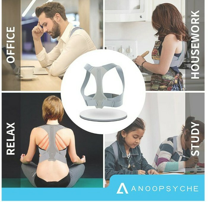 Posture Corrector For Men And Women Adjustable Upper Back Brace For Clavi