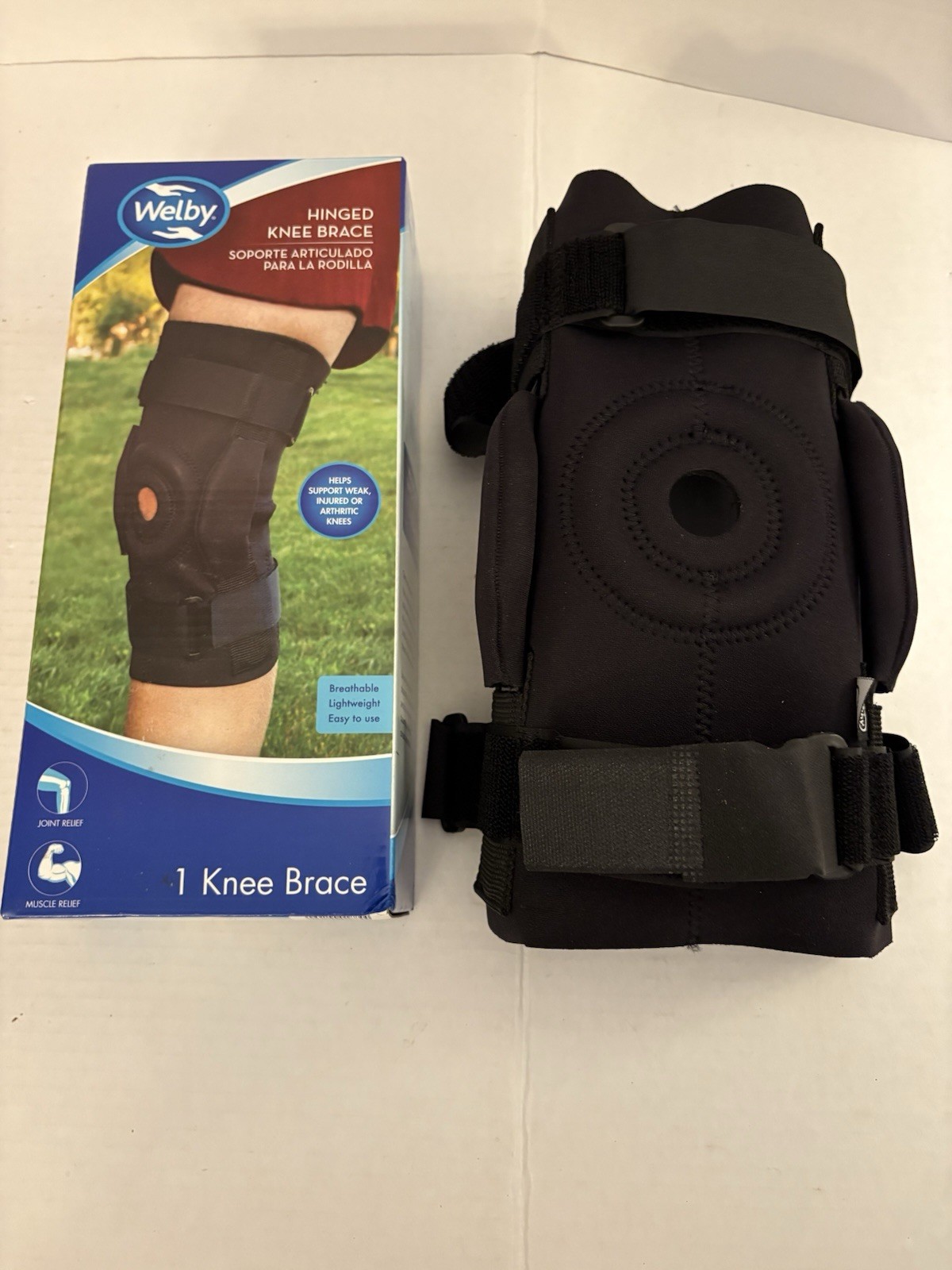 Knee Brace Welby Hinged One Size Fits Most Breathable Lightweight Support