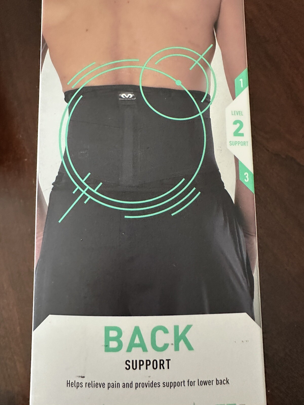 McDavid Sport Compression Back Support Wrap Sz L/XL Black Level 2 NEW