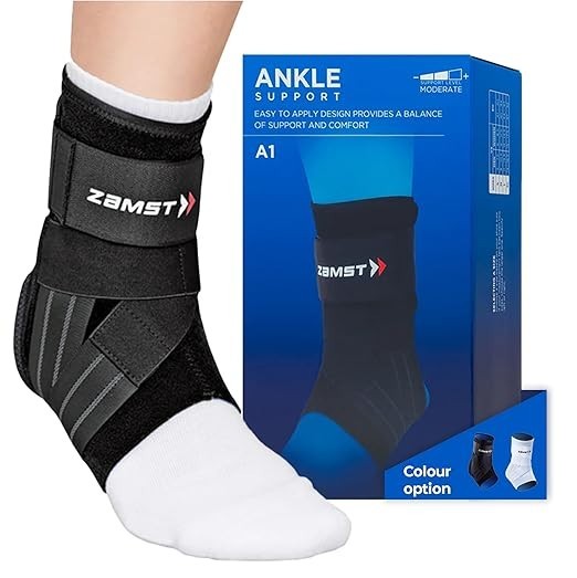 Zamst A1 Ankle Brace, Black, X-Large