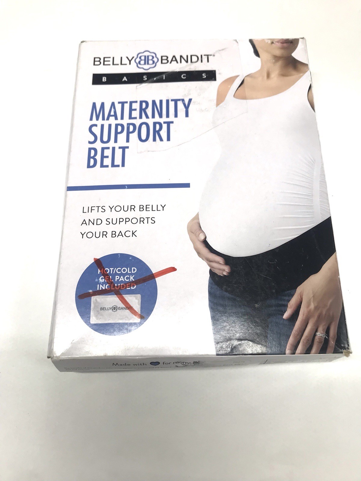 Belly & Back Maternity Support Belt Opened Box Missing a Gel Pack Size M