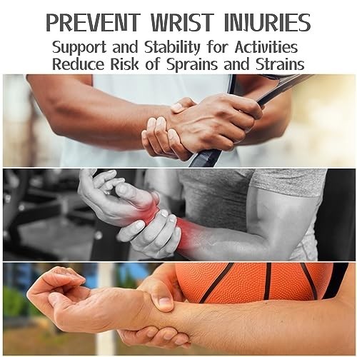 Wrist Brace 2 Pack Adjustable Neoprene Compression Support Left Right Hand Pain