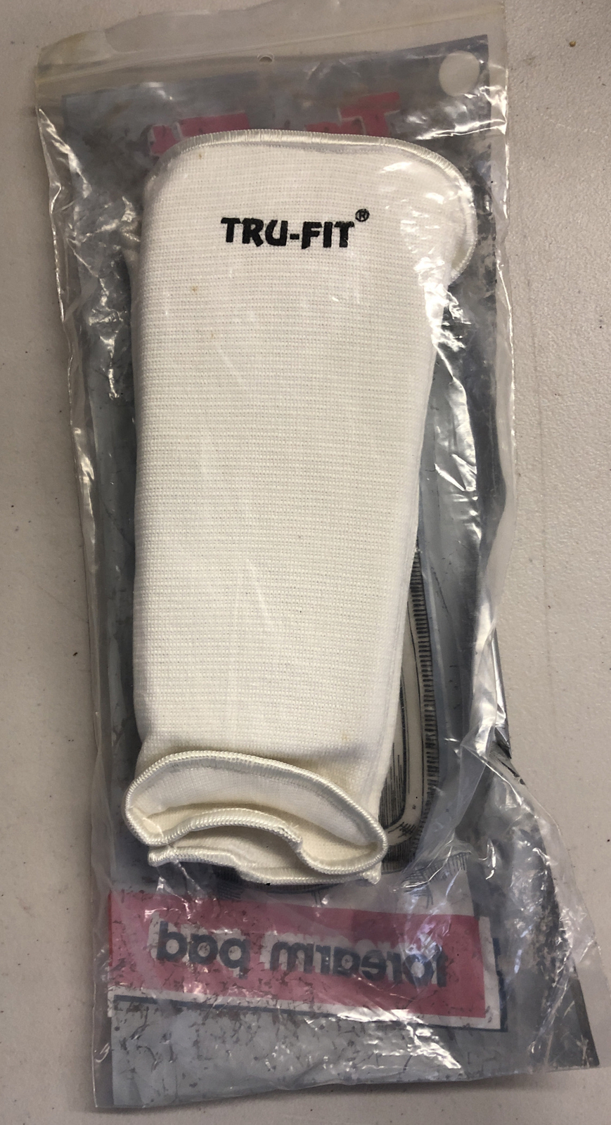 Tru-Fit Padded Youth Teen Forearm Pad White New Vintage #308 Two Pads Sports