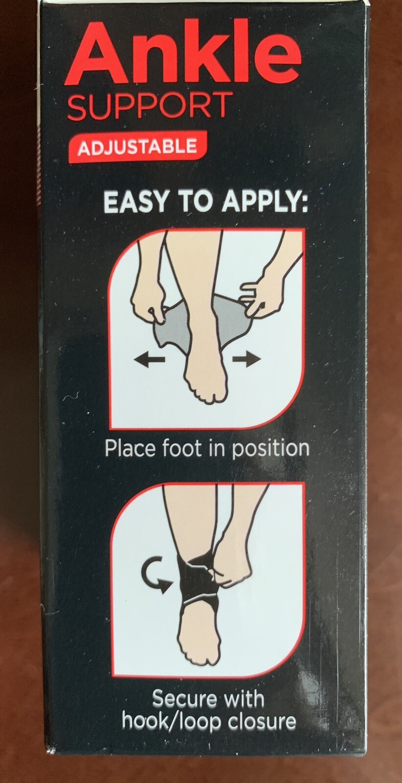 Ankle Support Adjustable Right Or Left Optimal One Size Fits