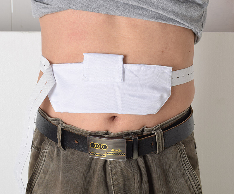 Grommet Peritoneal Dialysis Belt PD Catheter Holder Belt Breathable Adjustable
