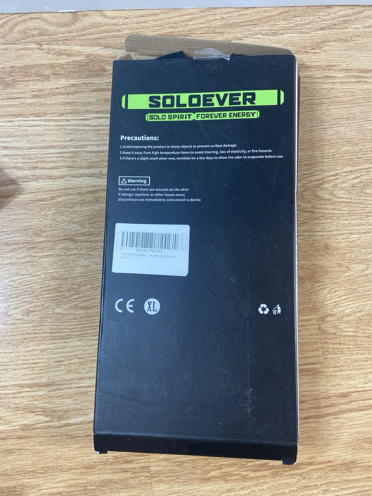 Soloever Dual Patella Stabilizer Knee Brace Size XL Professional Brace