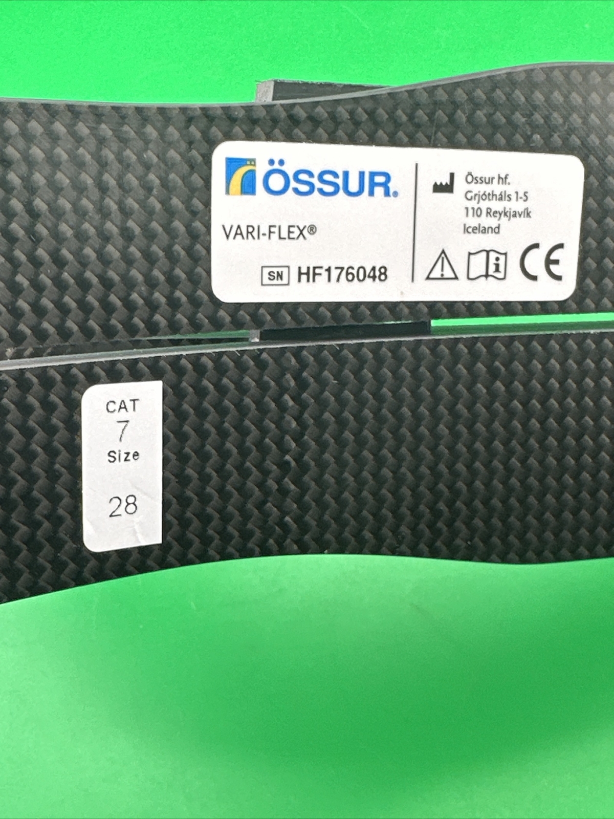 Ossur Vari-flex Variflex Prosthetic Foot. Size 28. Category 7. Great Condition.