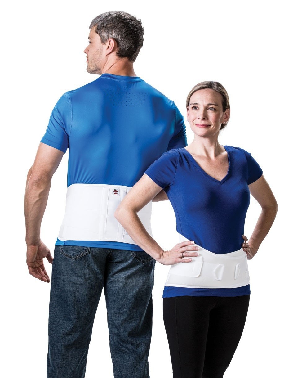 CorFit Value Back Brace for Lower Pain Relief & Lumbar Small, White