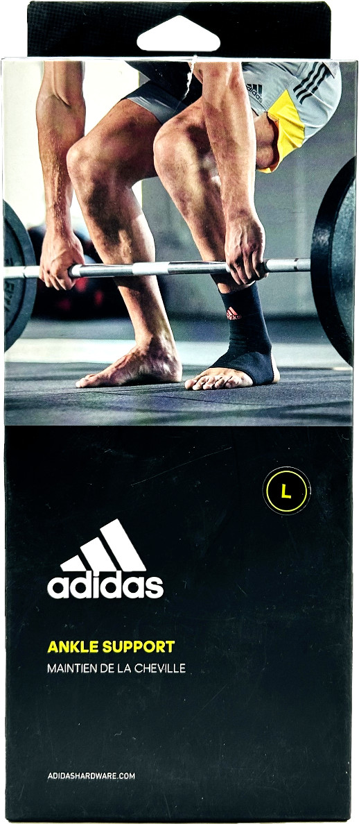 adidas Performance Ankle Support Sleeve Climacool Breathable Black Red Size L