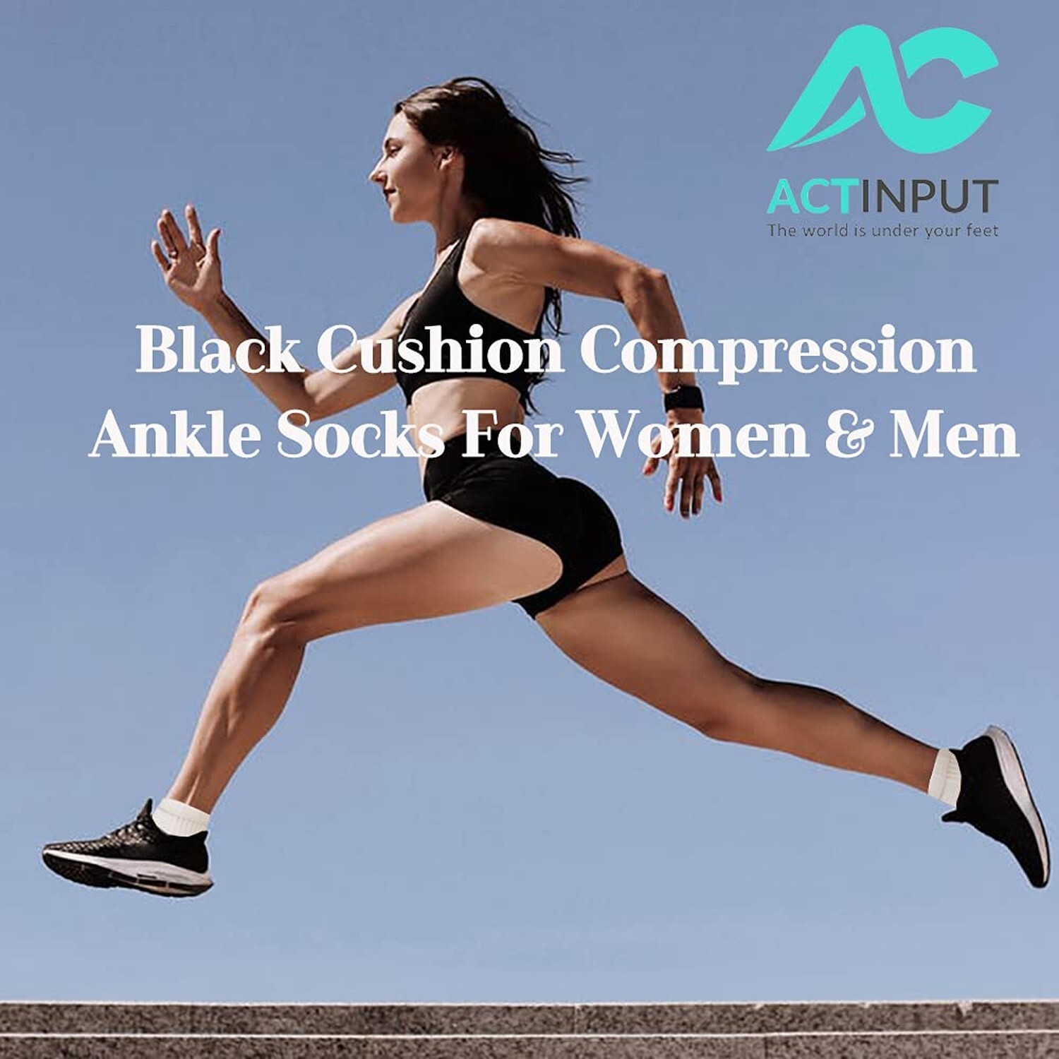 ACTINPUT Compression Socks Plantar Fasciitis for Women Men – 8-15 mmHg Best f…