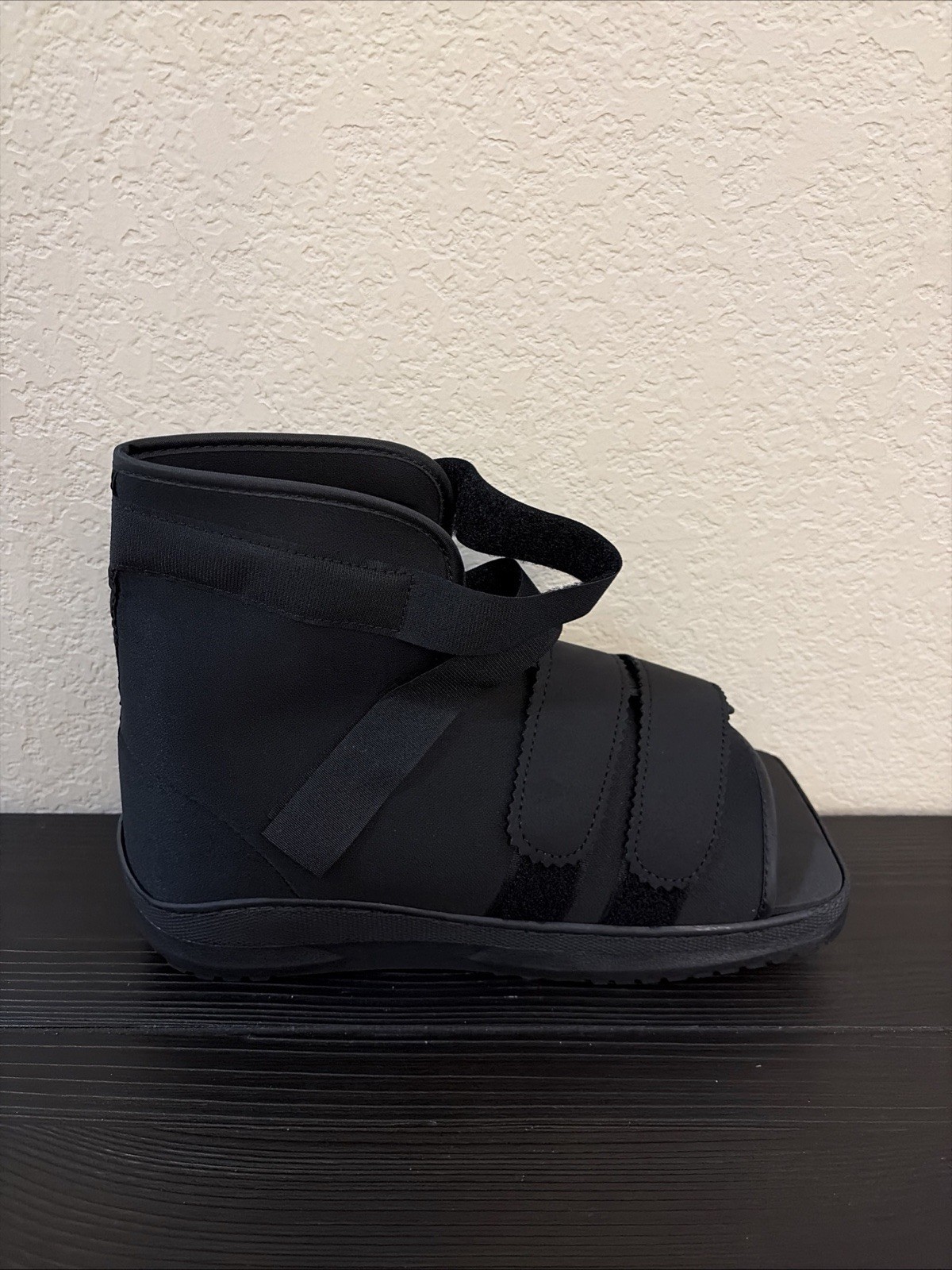 DARCO SLIMLINE CAST BOOT Shoe Black Square Toe SIZE M Post-Op [Medical Boot]