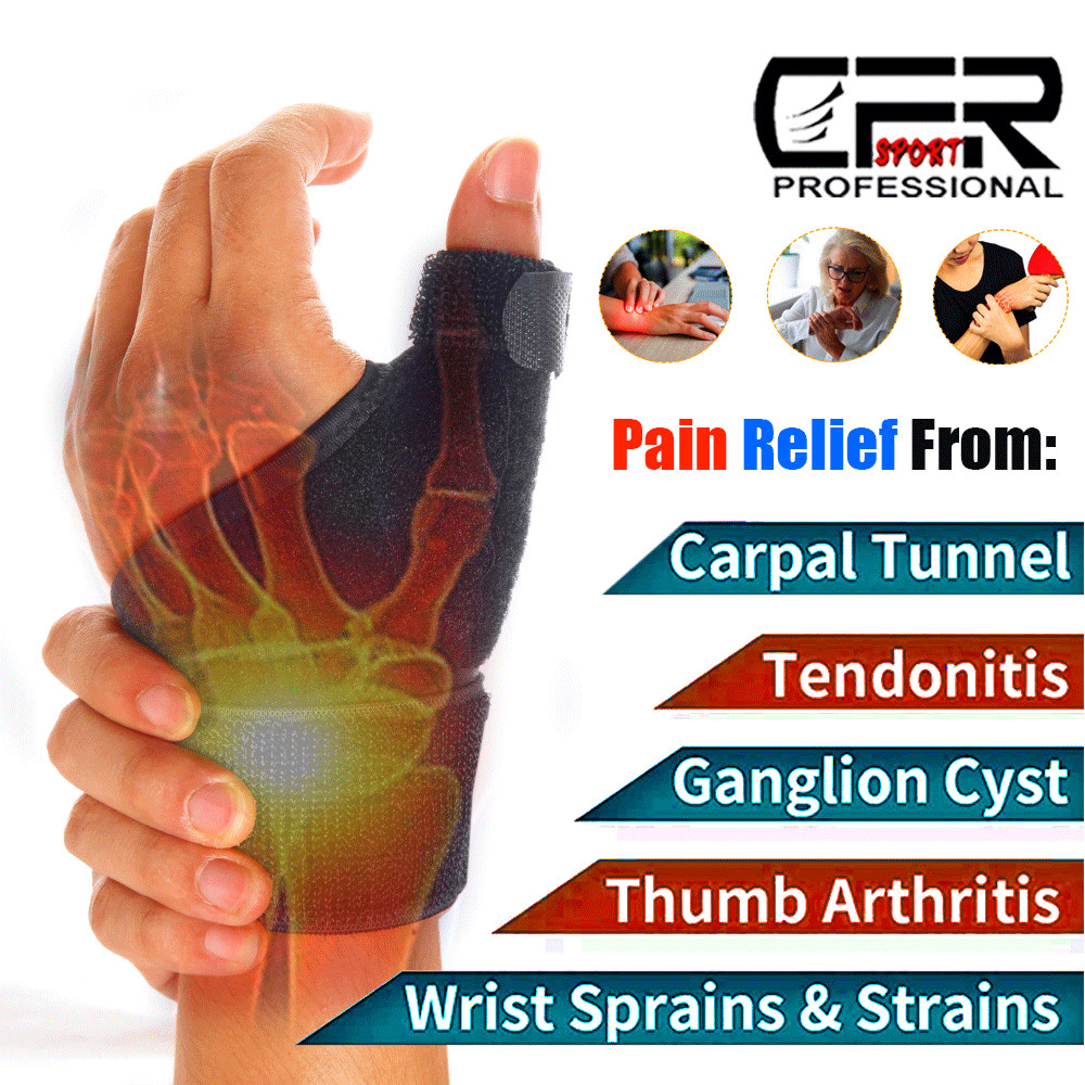 Thumb Wrist Hand Brace Carpal Tunnel Support Splint Fit Arthritis Sprain Pain DS
