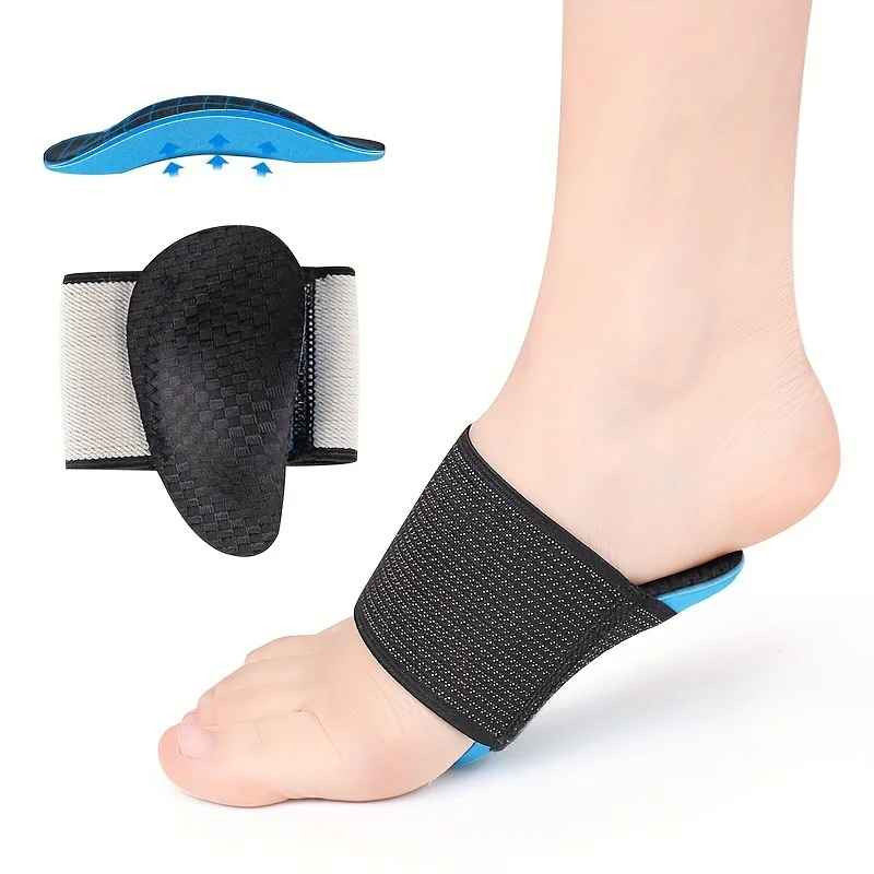 PAIR FOOT ARCH SUPPORT FLAT FEET FALLEN ARCH PLANTAR FASCIITIS INSOLE HEEL PAIN