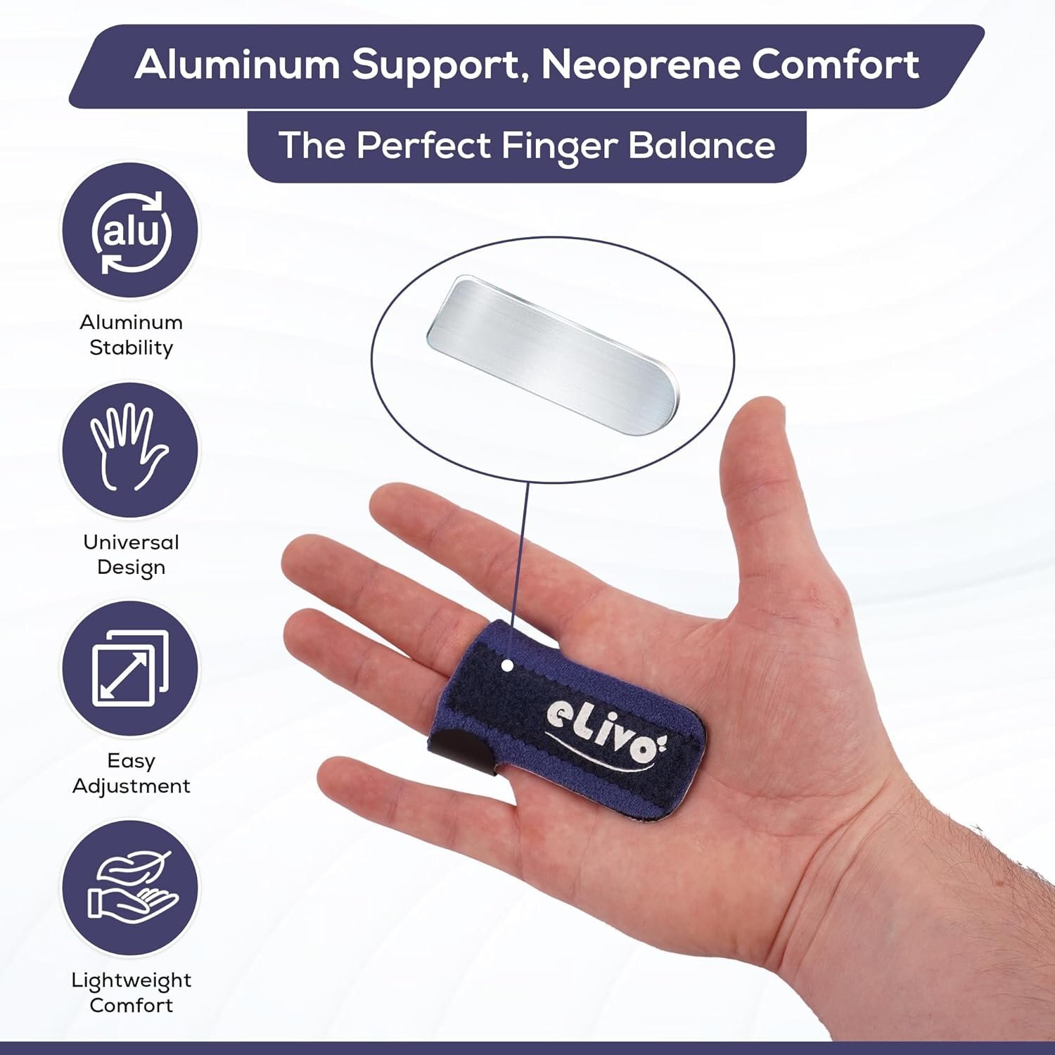 MedVance Elivo Finger Splint, Trigger Finger Support Brace for Thumb, Index,…