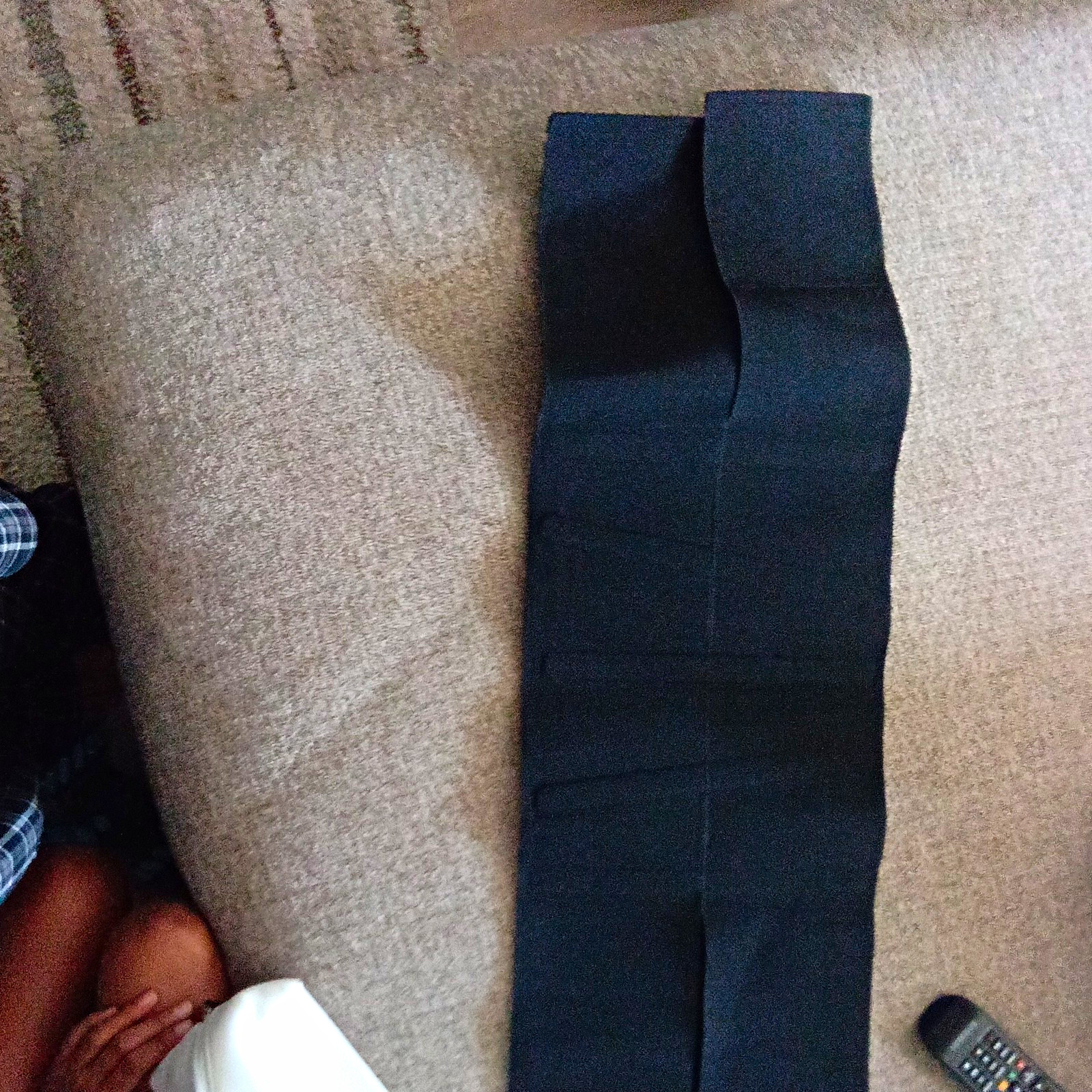 Black Adjustable Lumbar Support Belt Brace Size L for Back & Waist Stabilization
