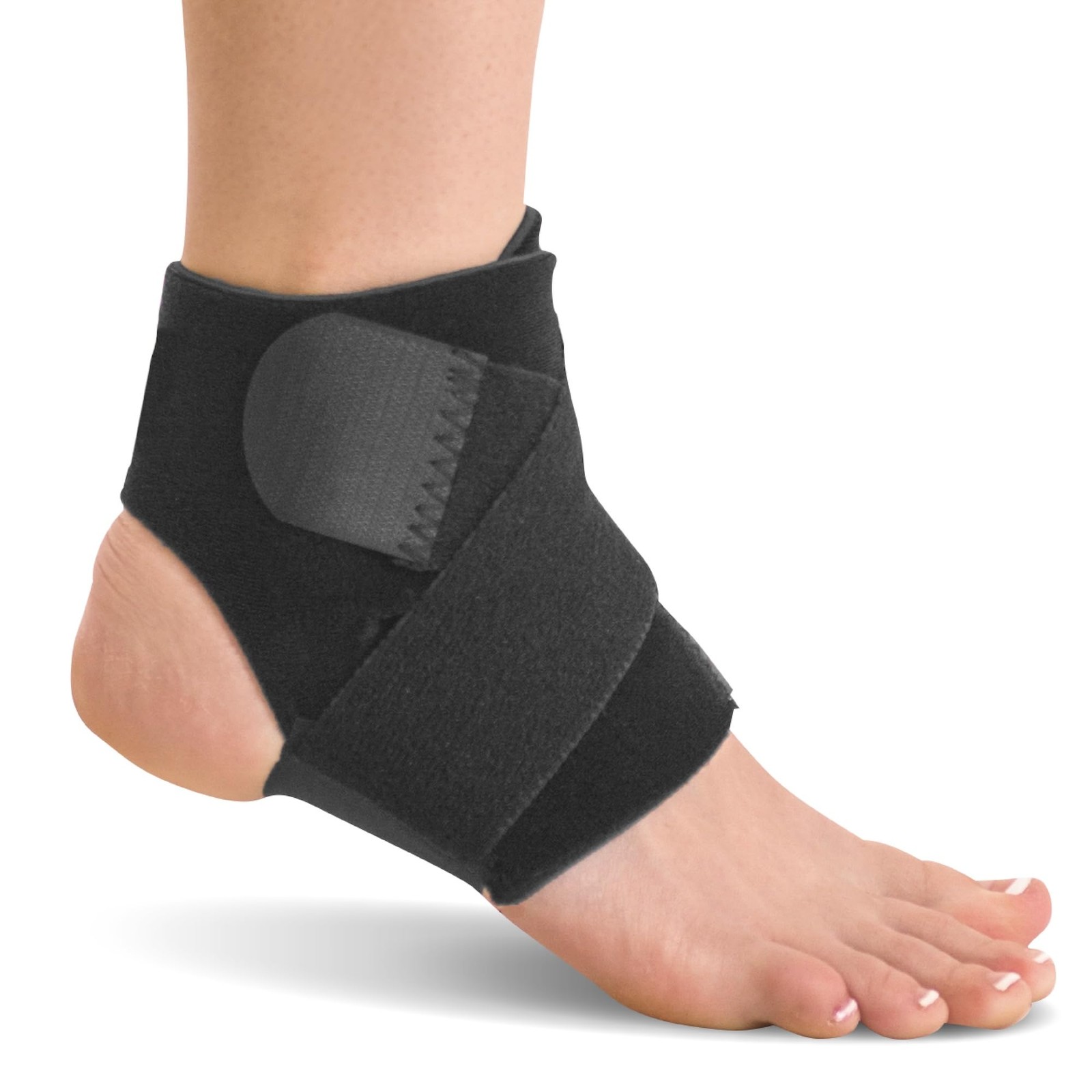 Neoprene WaterResistant Ankle Brace Compression Foot Wrap Sprains Pain S/M