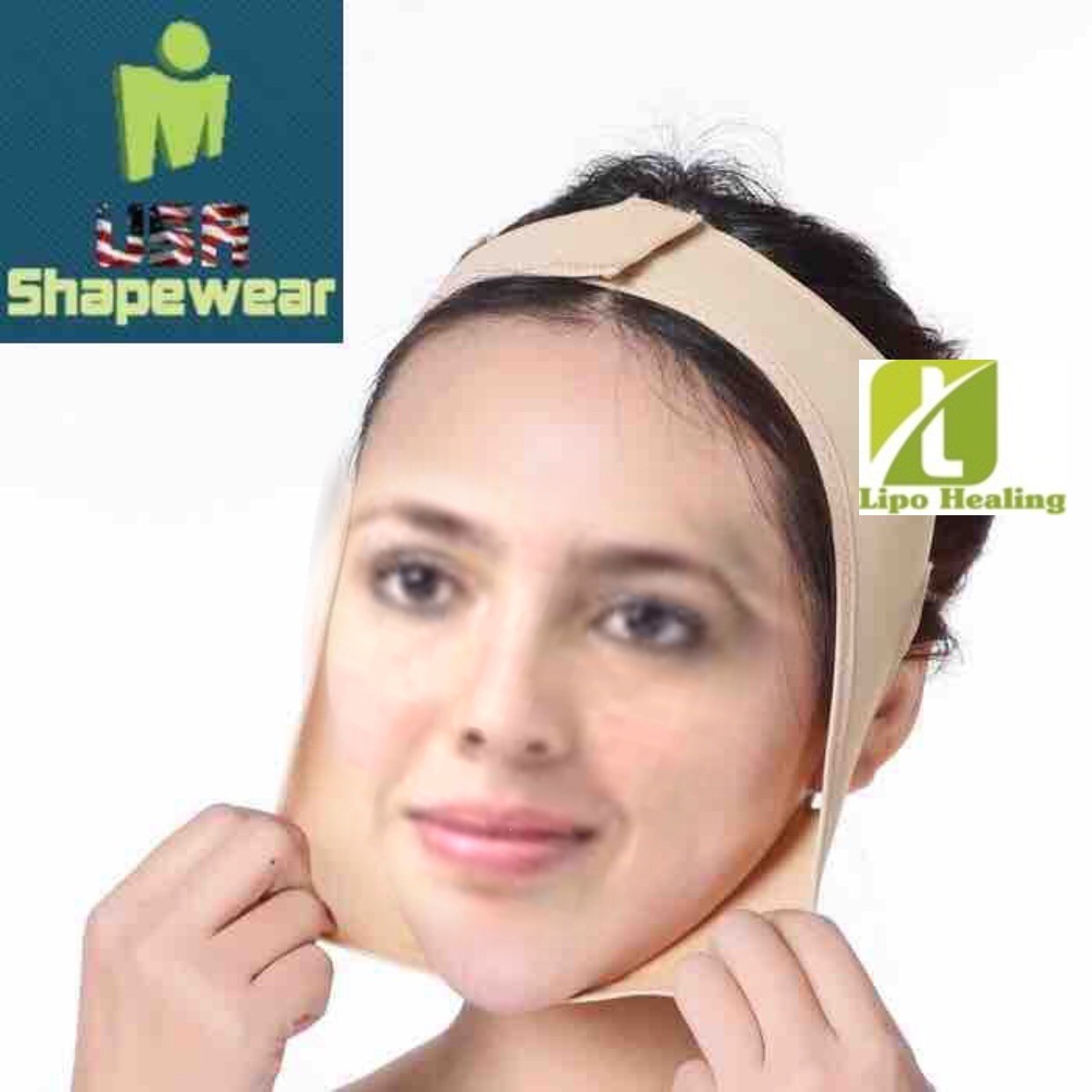 Chin Strap with LIPOFOAM Compression FACIAL STRAP UNISEX BY LipoHealing, LLC.USA