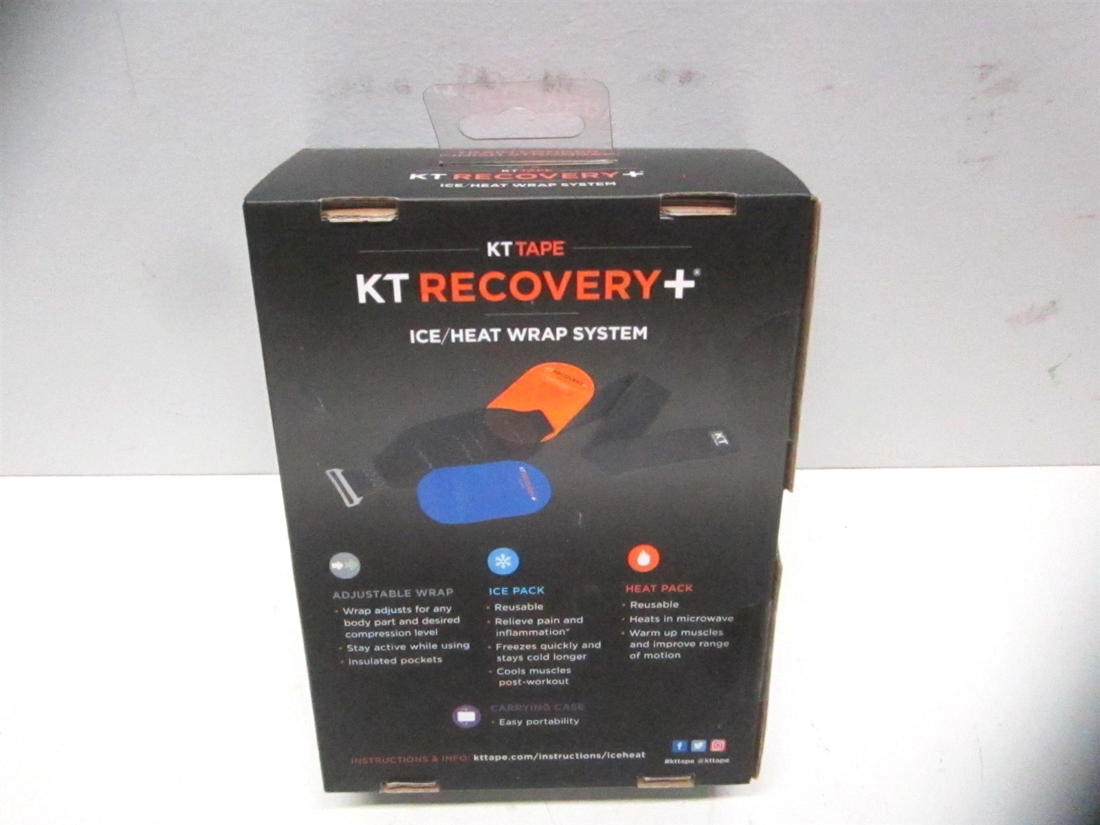 KT Health Heating and Ice Compression Pad Therapy System with Adjustable Strap