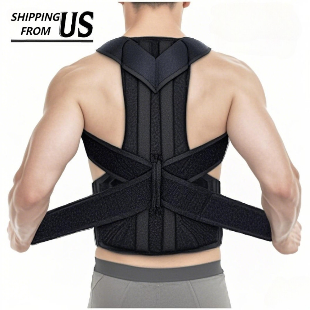 Adjustable back cover shoulder posture correction strap for men and women