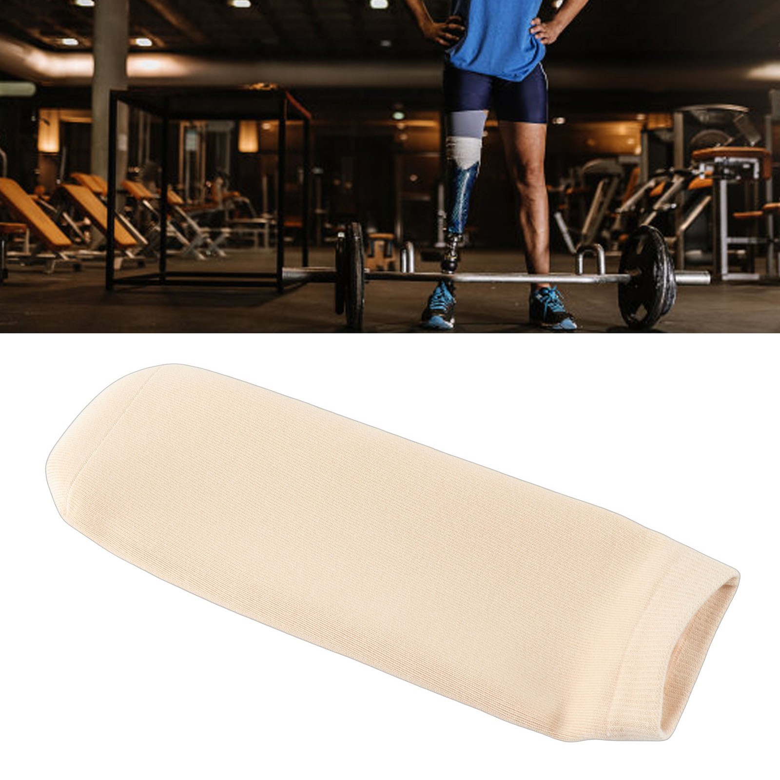 1-Pack Below Knee Gel Prosthetic Stump Shrinker For Comfortable Fitment For