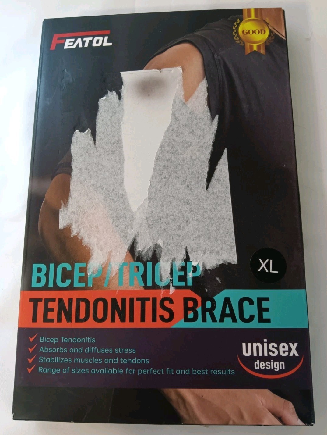 Featol Bicep / Tricep Tendonitis Brace – X-Large | Men and Women | Left Right
