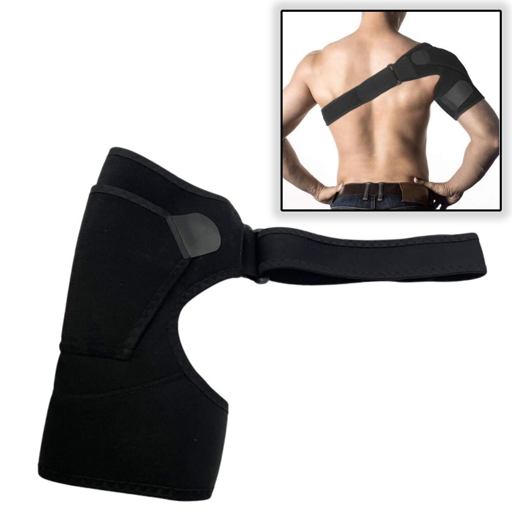 Black Shoulder Protector Adjustable Sports Shoulder Guard Forearm Sling Shoulder