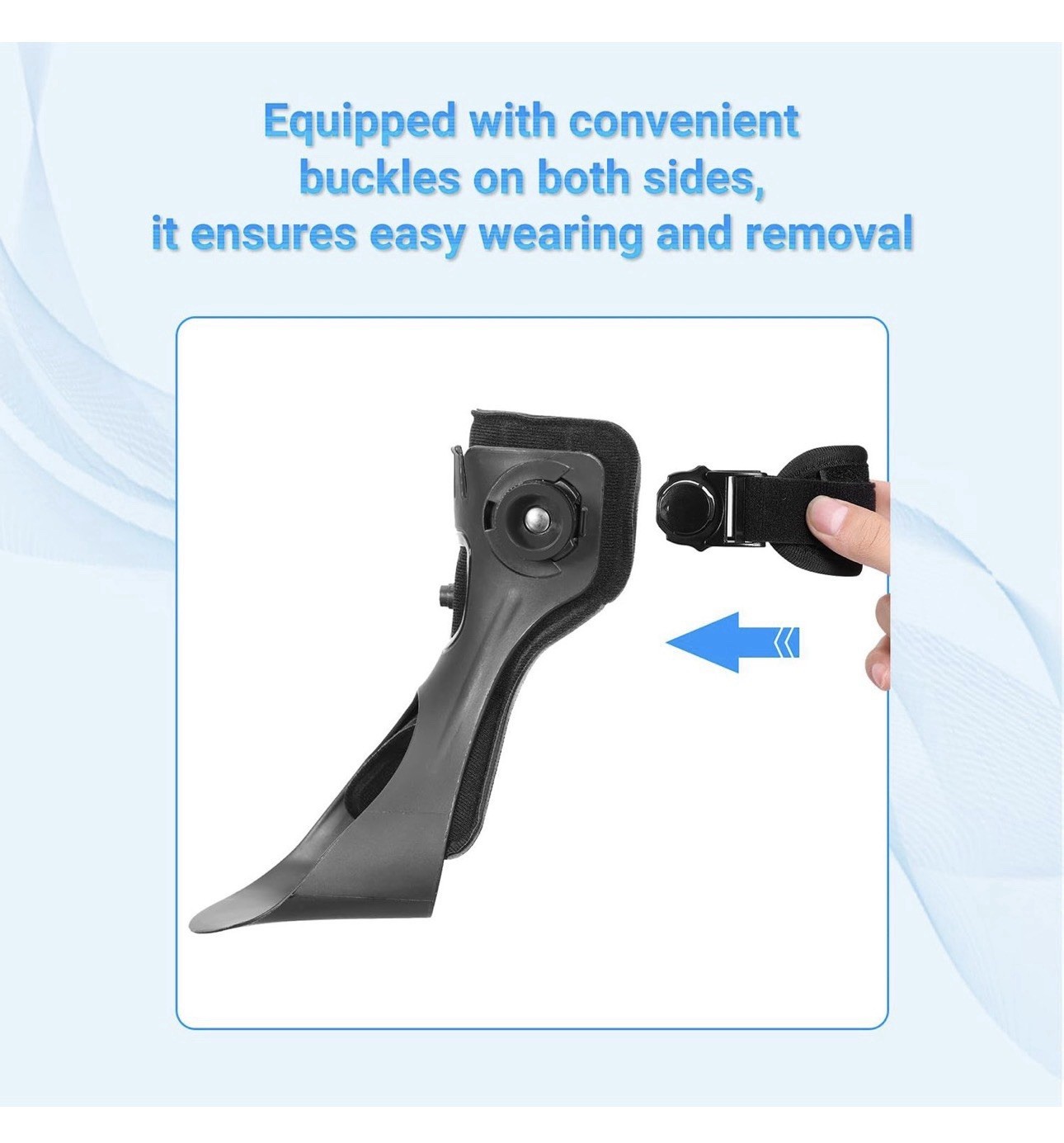 Foot Drop Brace Inflatable Airbag Ankle Orthosis Right Foot Medium