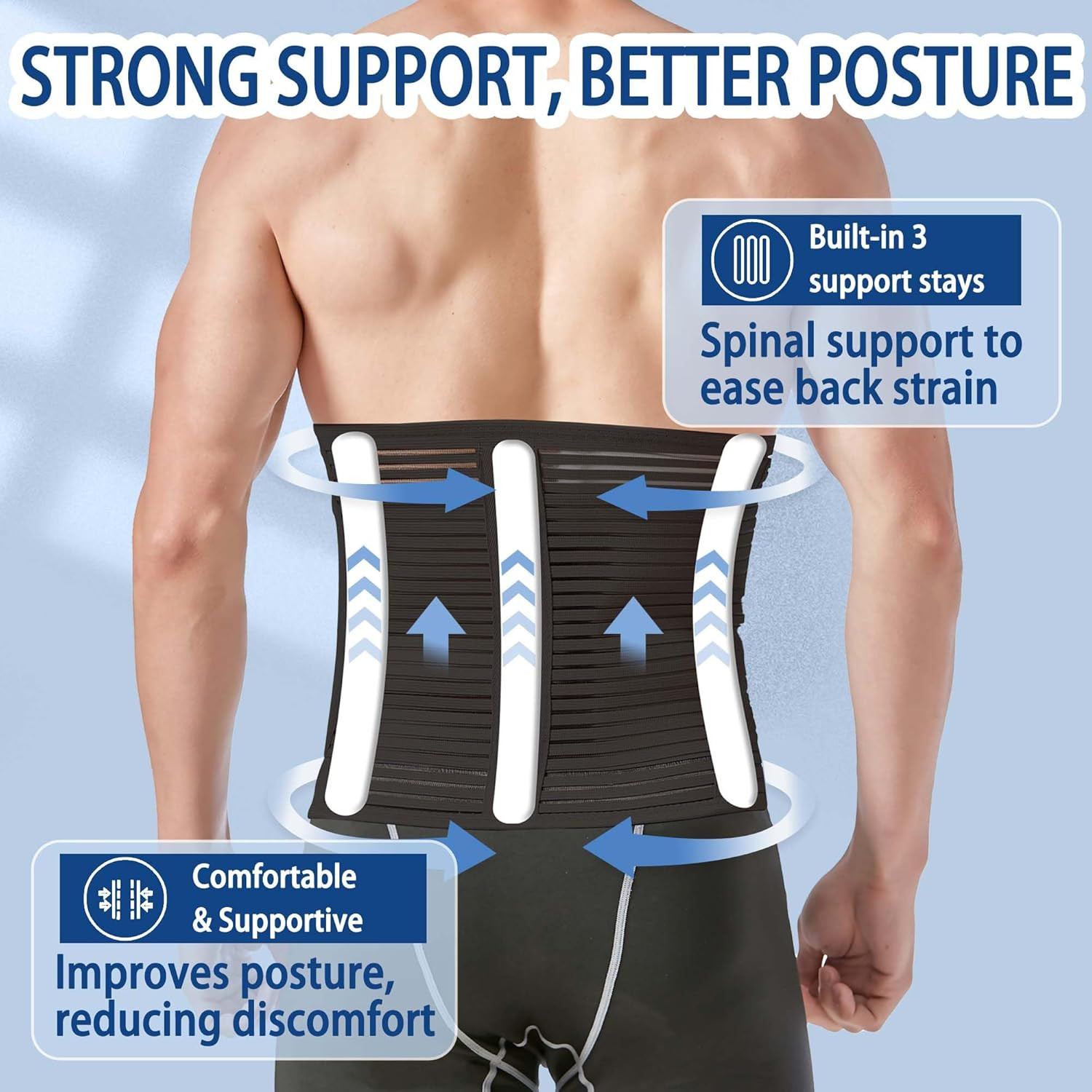 Abdominal Binder for Post Surgery & Postpartum Recovery, Abdomen Hernia Support