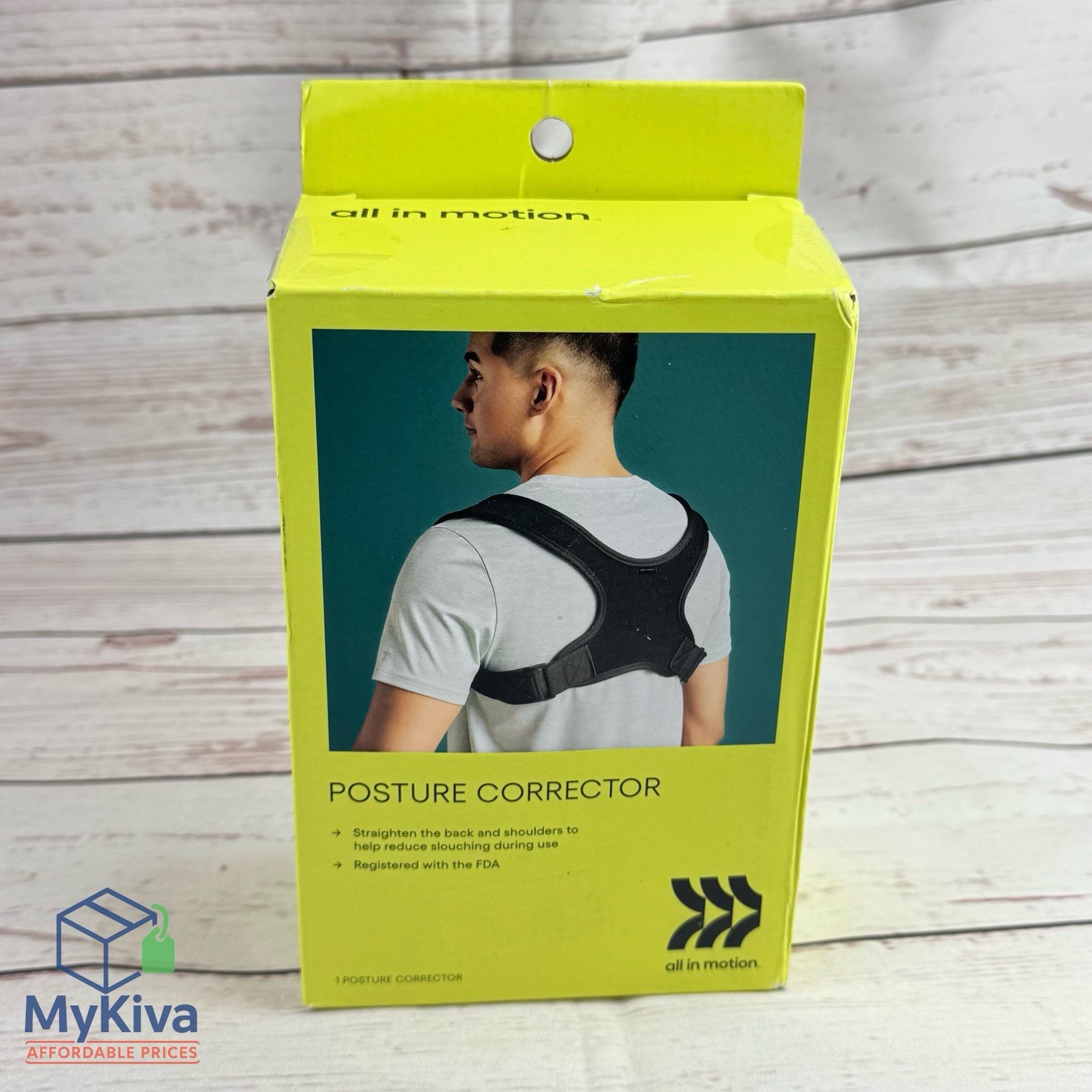 Posture Corrector Back Brace Adjustable Nylon Support 300lb Capacity All In Moti