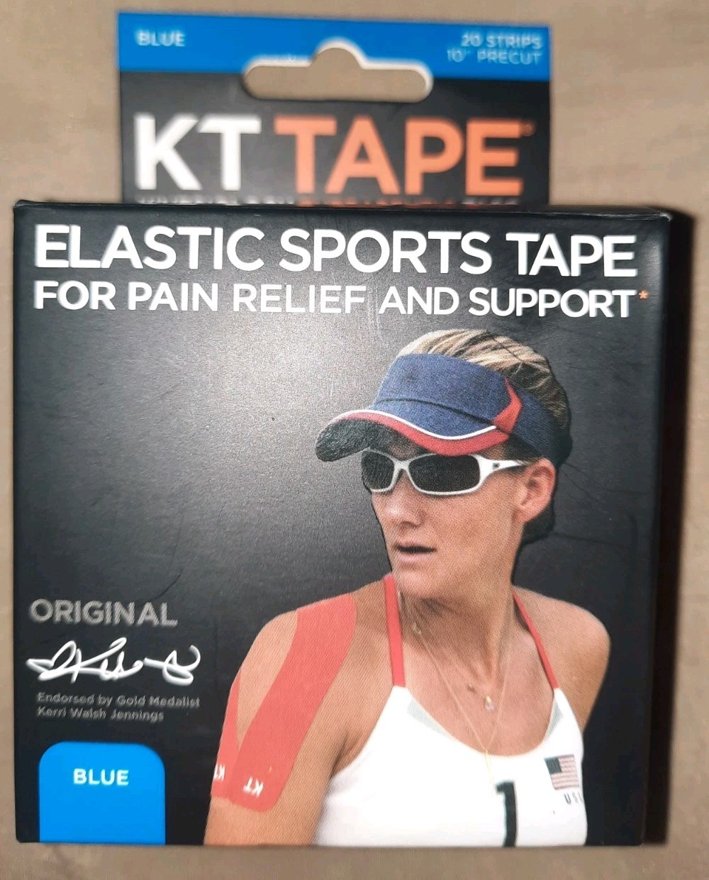 KT TAPE Original Cotton Elastic Kinesiology Therapeutic Tape 20 Pre Cut 10 Inch