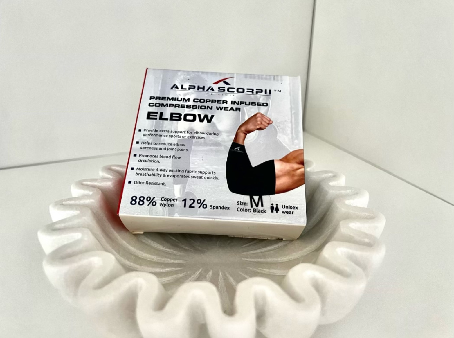 Elbow Copper Infused Compression Sports Sleeve