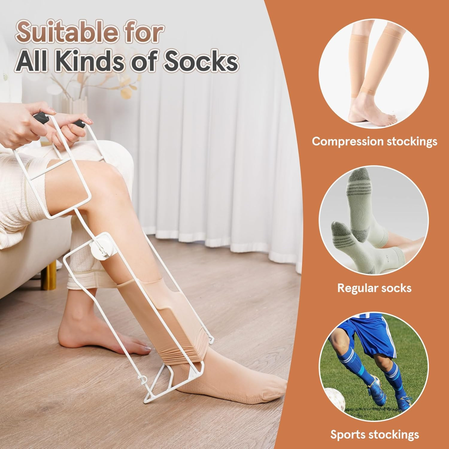 Compression Sock Aid Device – Foldable Sock Aids for Putting on Compression Sock