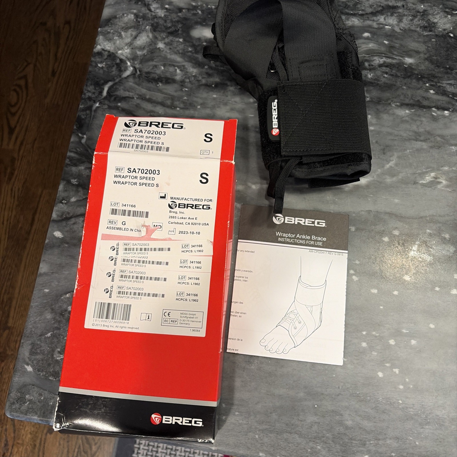 Breg Wraptor Ankle Stabilizer (Speed Laces, Small)