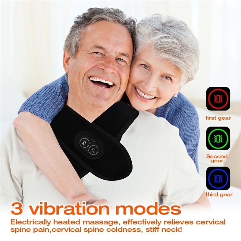 Electric Heating Neck and Shoulder Warmer with 3 Temperature Settings, Vibration