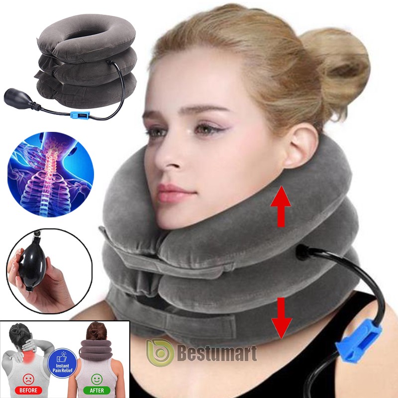 Cervical Neck Traction Device for Instant Neck Pain Relief – Adjustable Home Use