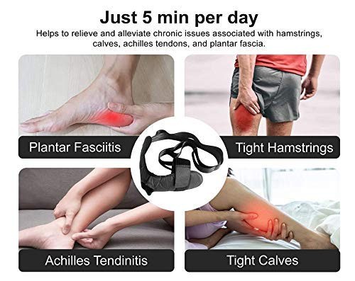 Autonomier Foot and Calf Stretcher, Leg Hamstring Black