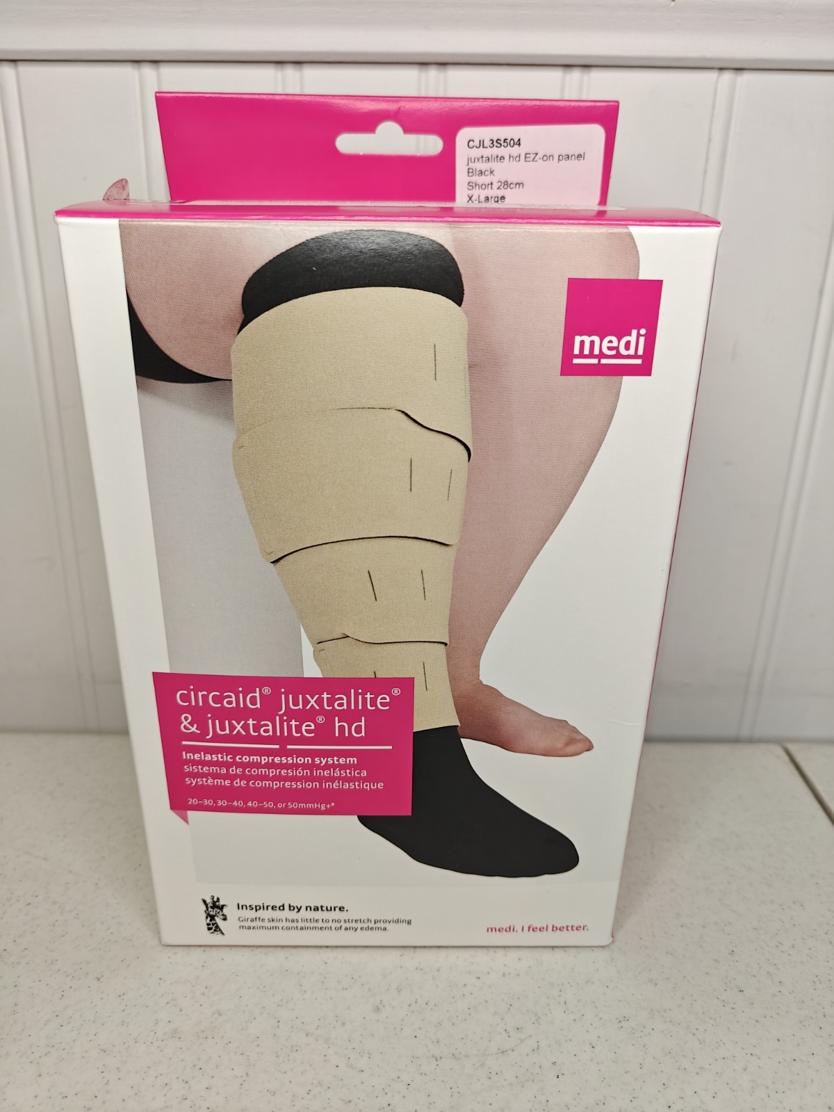 Medi Circaid Juxtafit Lower Leg Inelastic Compression EZ On X LARGE Short 28cm