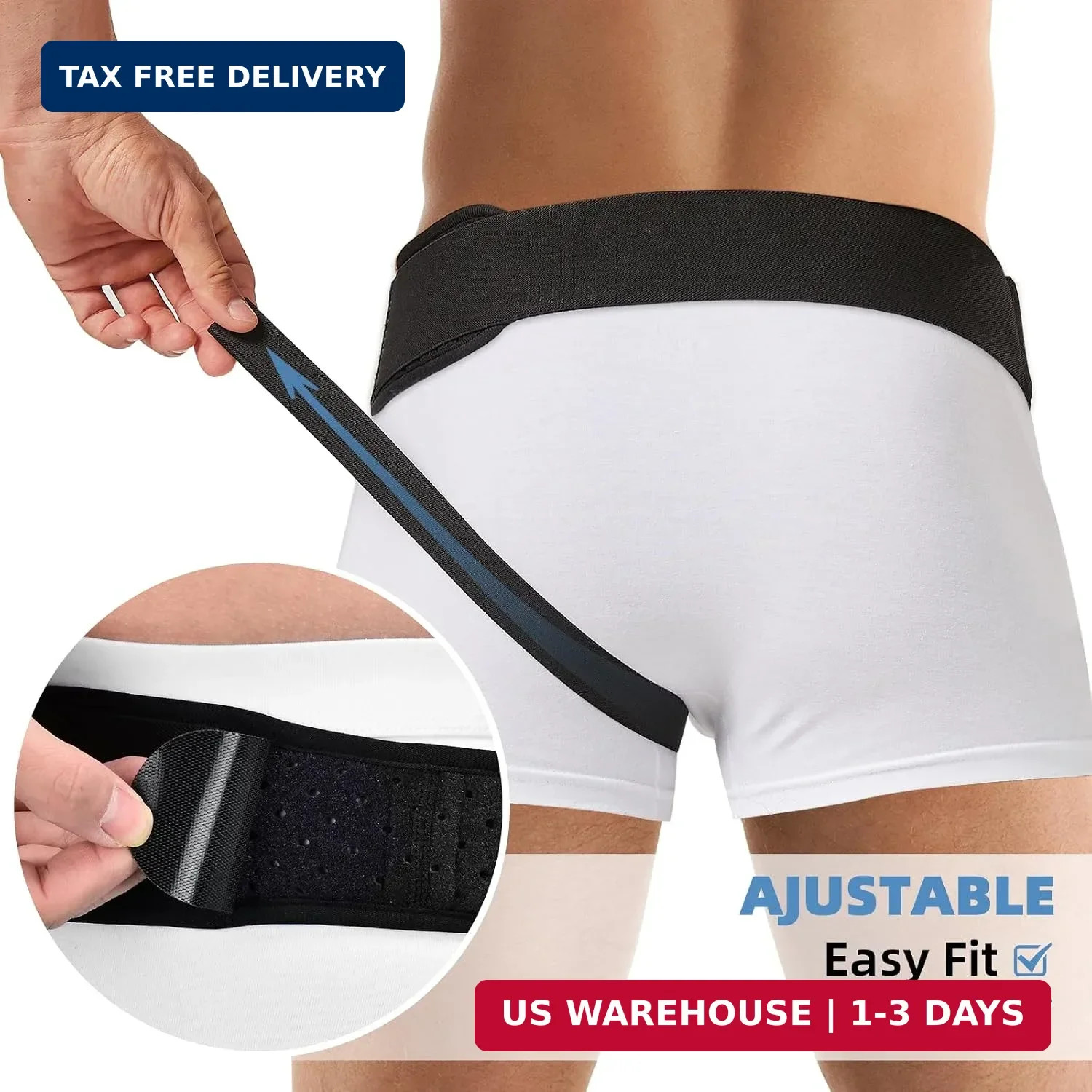Tenbon Hernia Belts for Men and Women Left or Right Side Hernia Support.