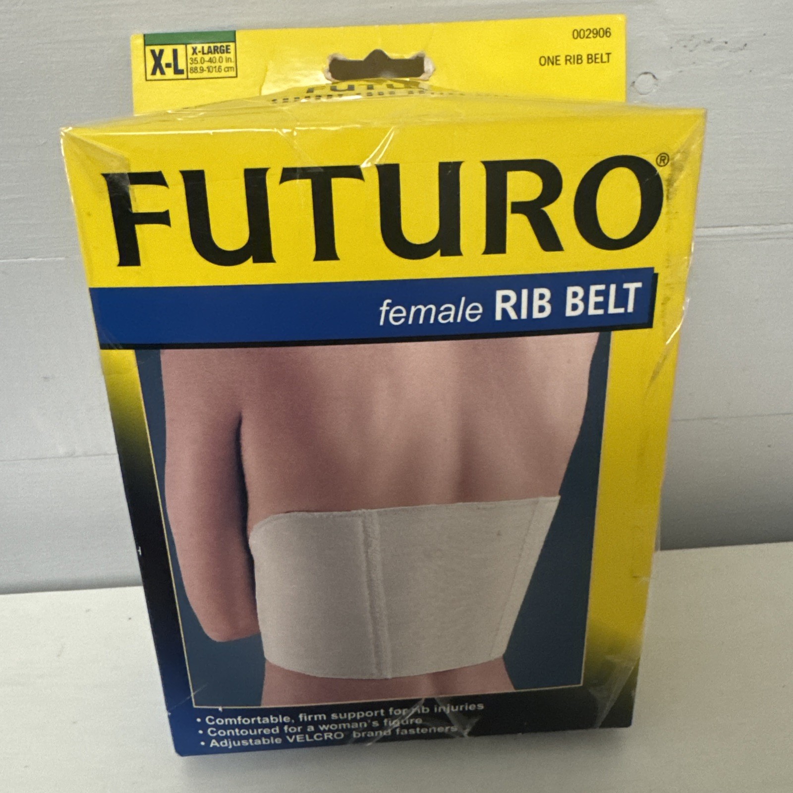 Vintage FUTURO Rib Female Belt Extra Large XL Adjustable – WHITE