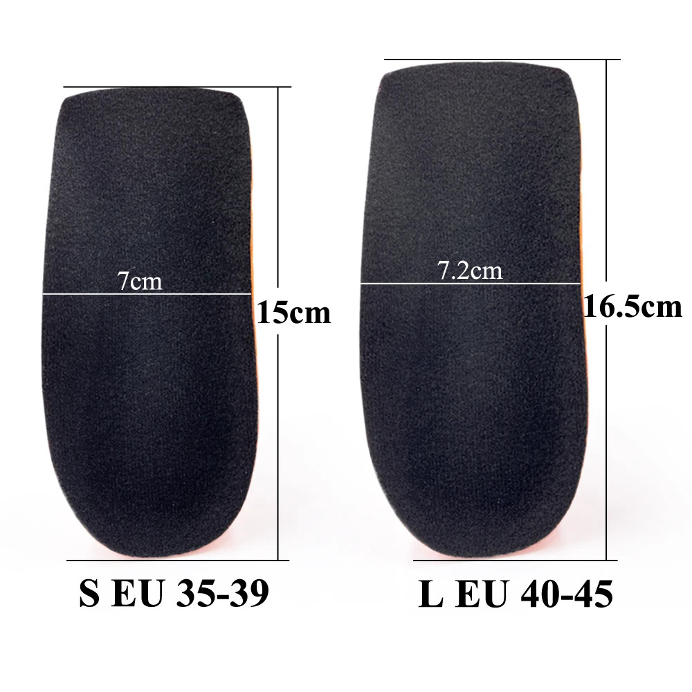 Orthopedic Half Insoles For Plantar Fasciitis Pain Relief Heel Pad Sports Runnin