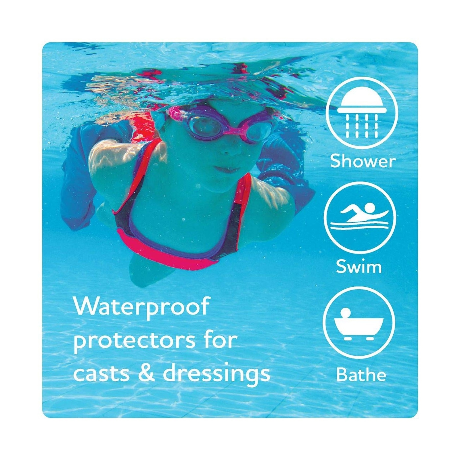 Bloccs Waterproof Cast Cover – #CSA71-M – Child Short Arm – (Medium)