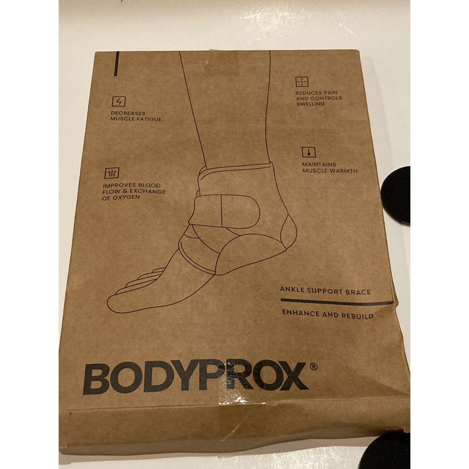 Ankle Support Brace, Breathable Neoprene Sleeve, Adjustable Wrap (1) One