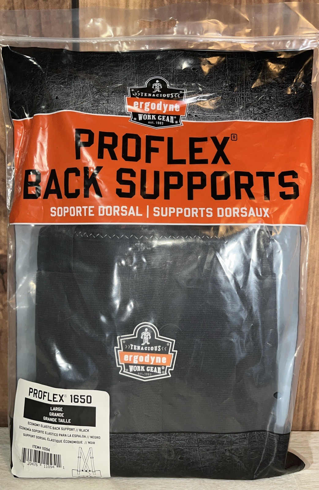 Proflex By Ergodyne 1650 Back Support #1650 BLACK LARGE 34”-38” NEW SEALED
