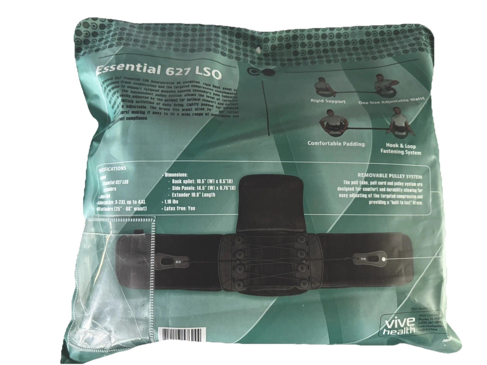Coretech 627 Lumbar Brace (LSO) by Vive Health