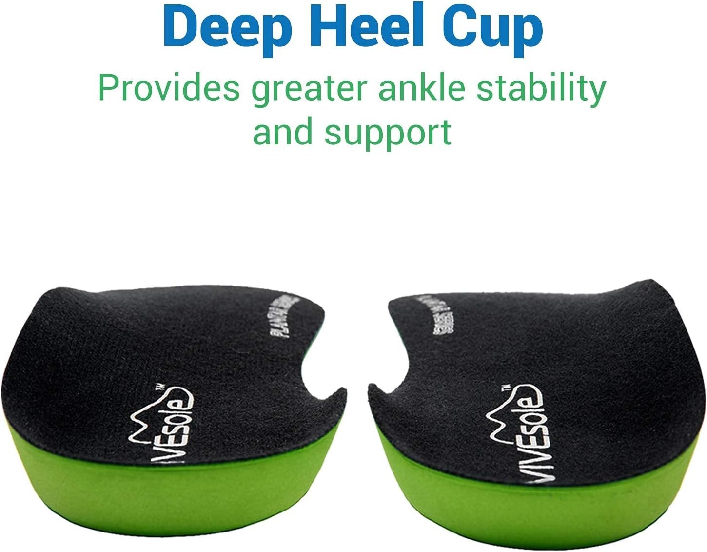 Plantar Fasciitis Support Insoles for Women & Men – Customizable 3/4 Arch Design