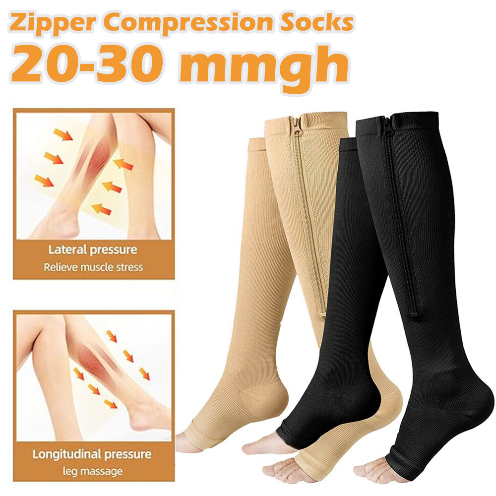 3PAIR Medias De Compression Para Mujer 20-30 mmhg Calcetines Para La Circulacion